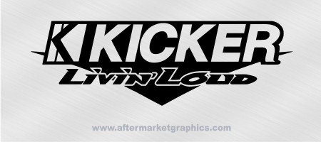 Kicker Livin Loud Audio Decals - Pair (2 pieces)